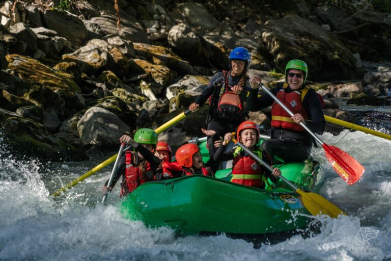 Rafting sur l'Isère en famille