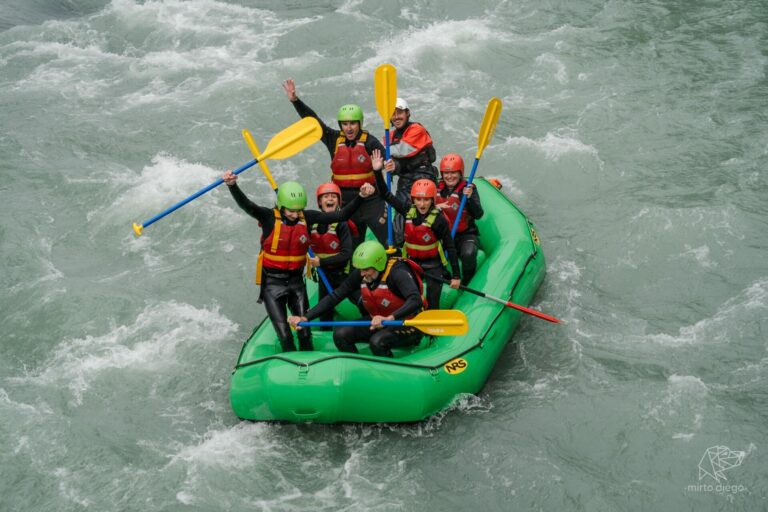 Rafting sous la pluie